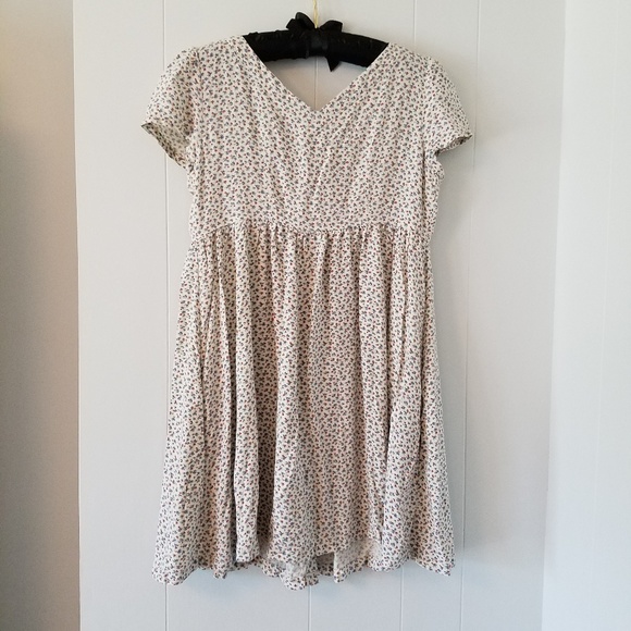 SOLD {Ralph Lauren} Vintage V Neck Babydoll Dress - Picture 6 of 7